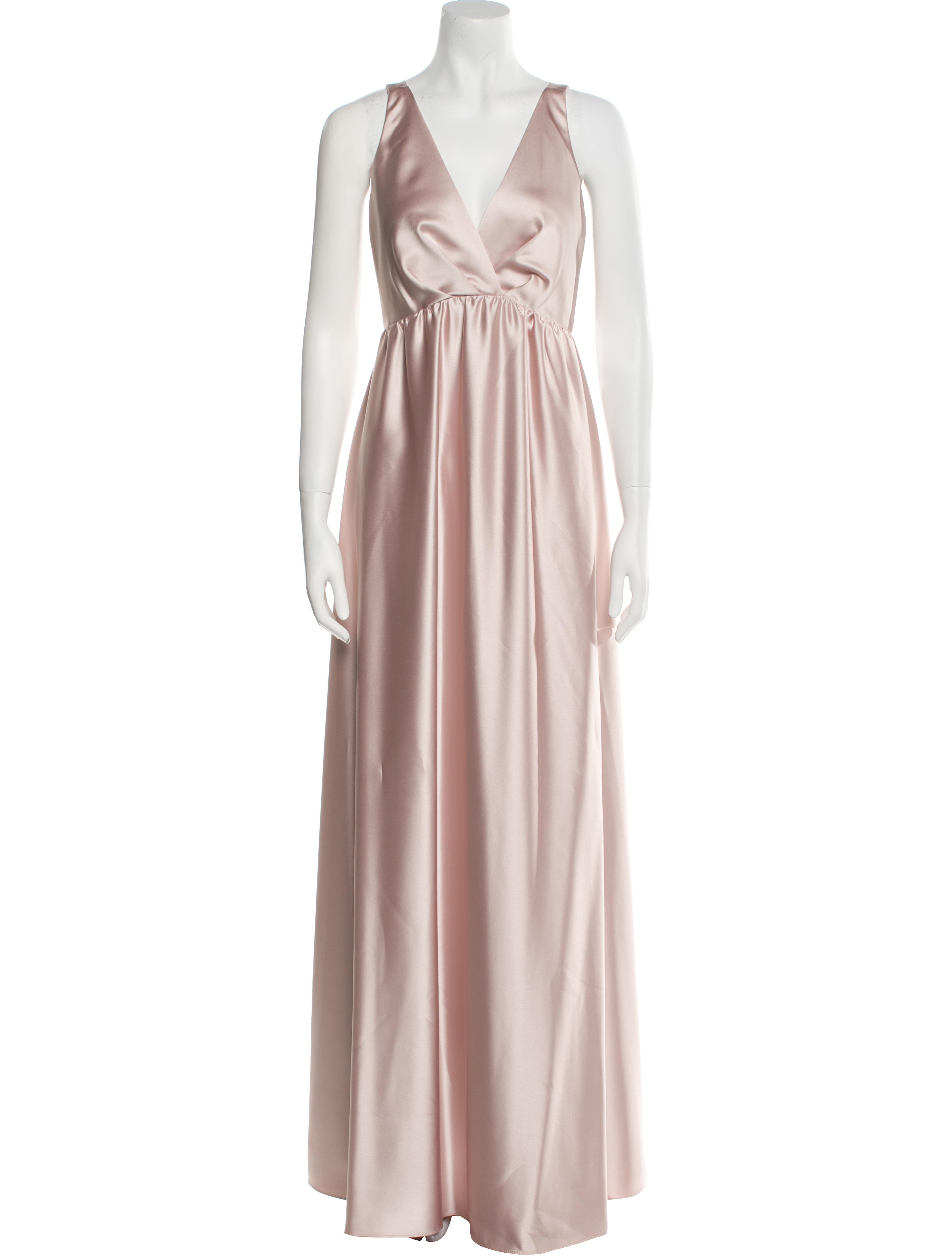 Amsale Satin Long Dress w/ Tags
