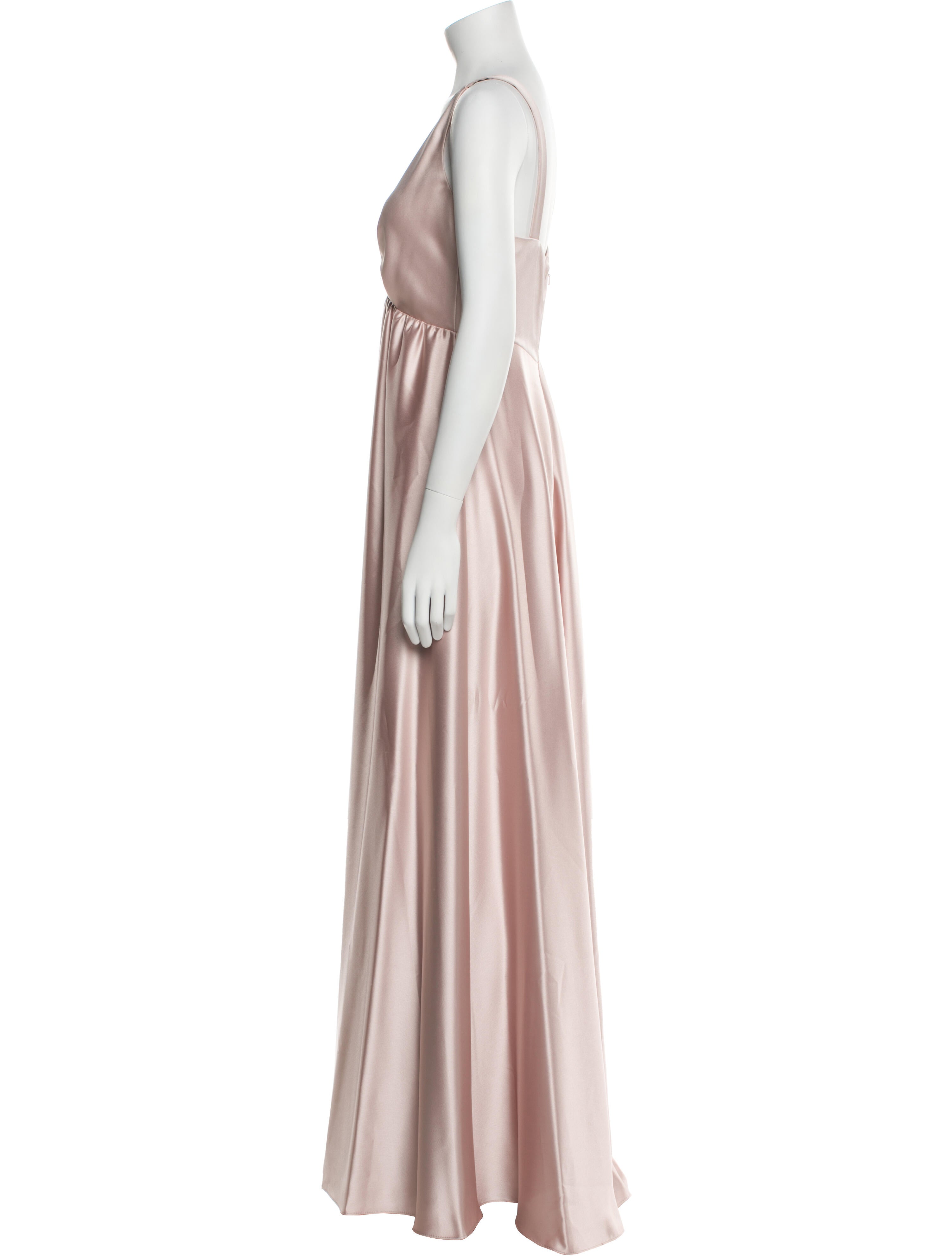 Amsale Satin Long Dress w/ Tags