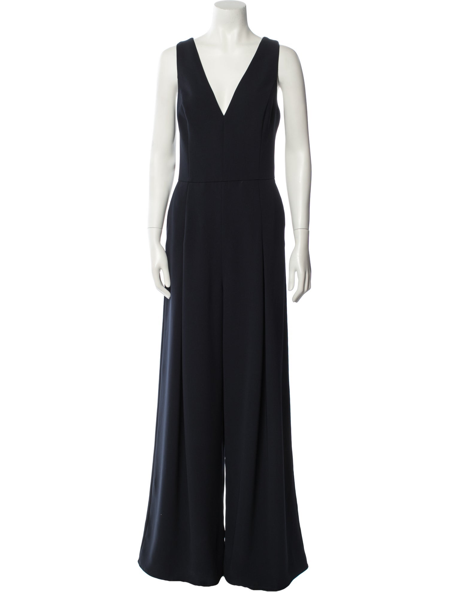 Amsale Plunge Neckline Jumpsuit