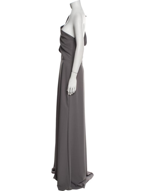 Amsale One-Shoulder Long Dress