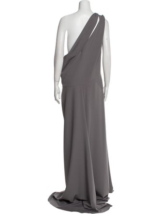 Amsale One-Shoulder Long Dress