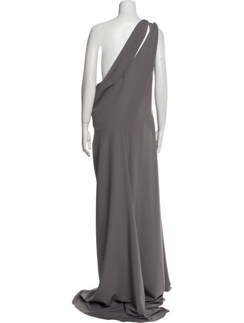 Amsale One-Shoulder Long Dress