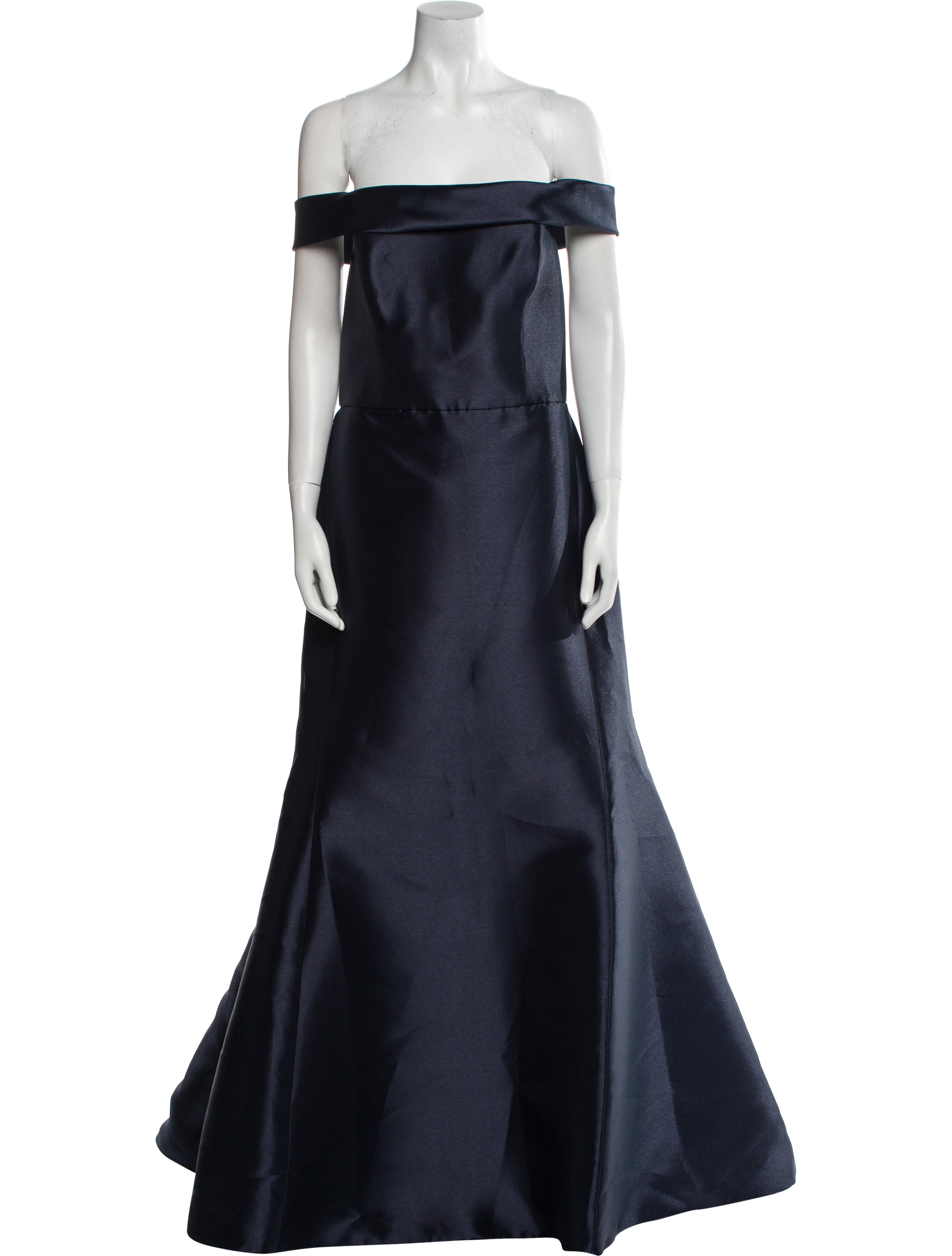 Amsale Off-The-Shoulder Long Dress