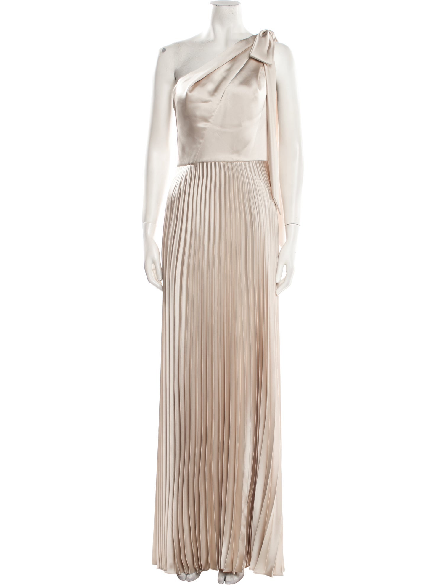 Amsale One-Shoulder Long Dress