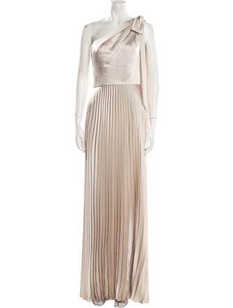 Amsale One-Shoulder Long Dress