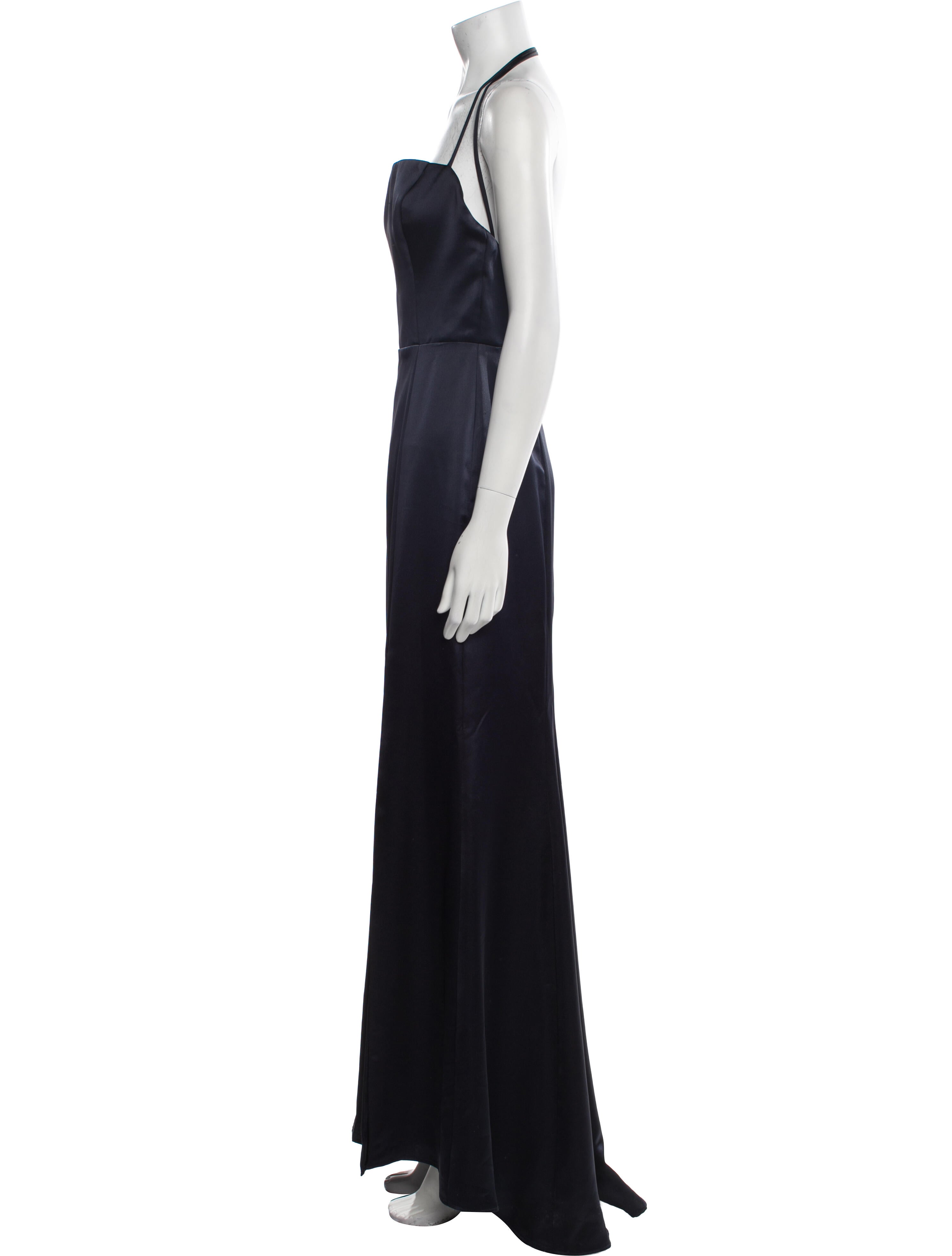 Amsale Halterneck Long Dress