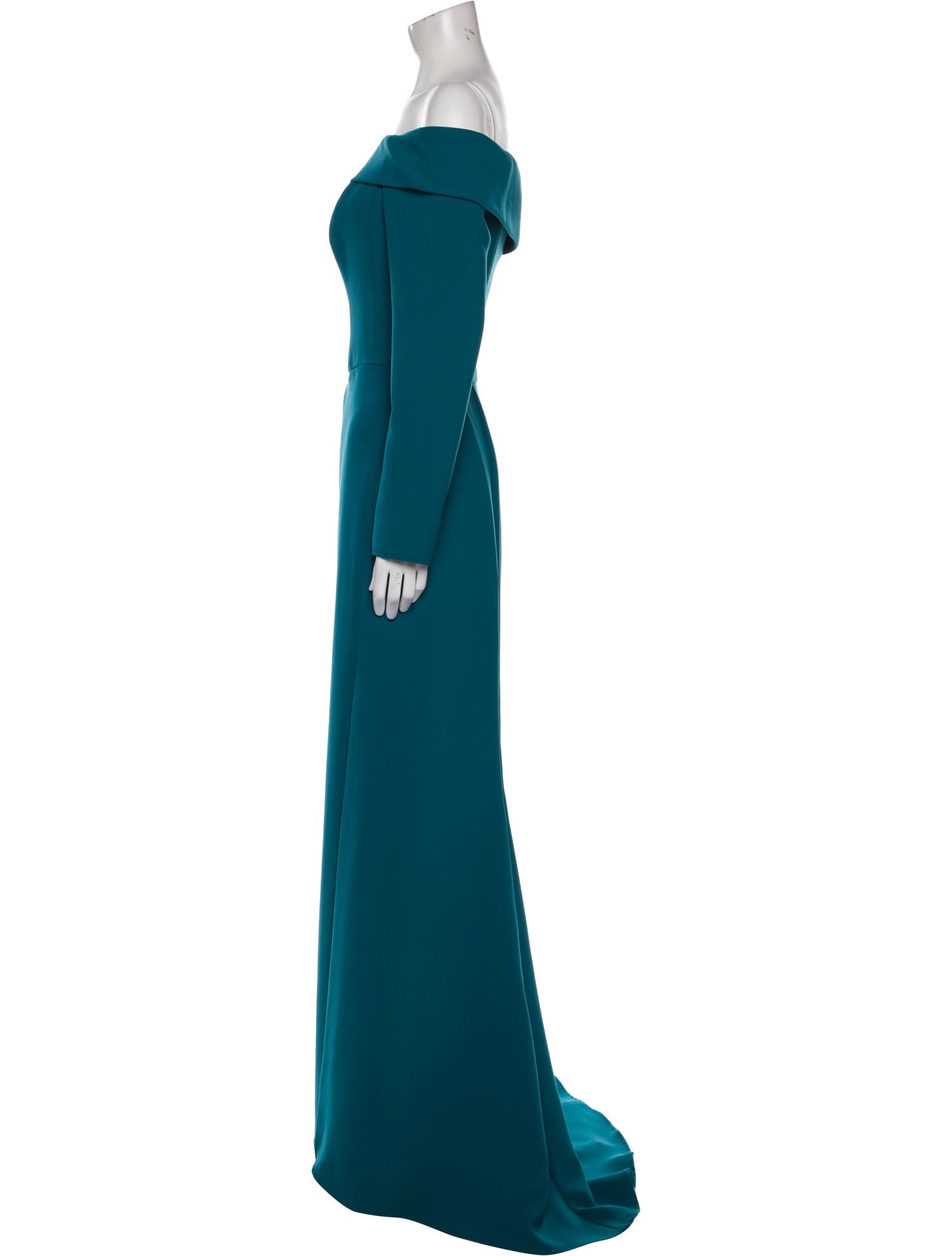 Amsale Off-The-Shoulder Long Dress