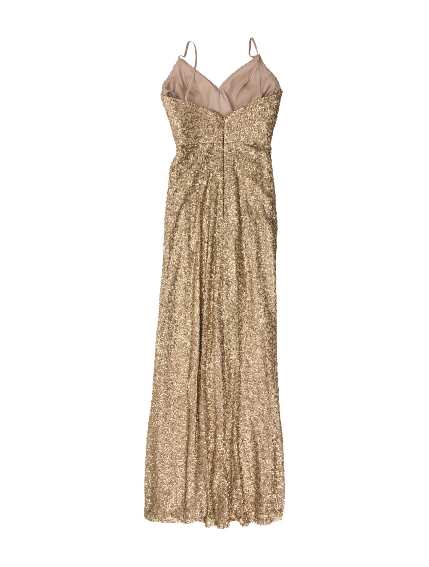 Amsale V-Neck Long Dress