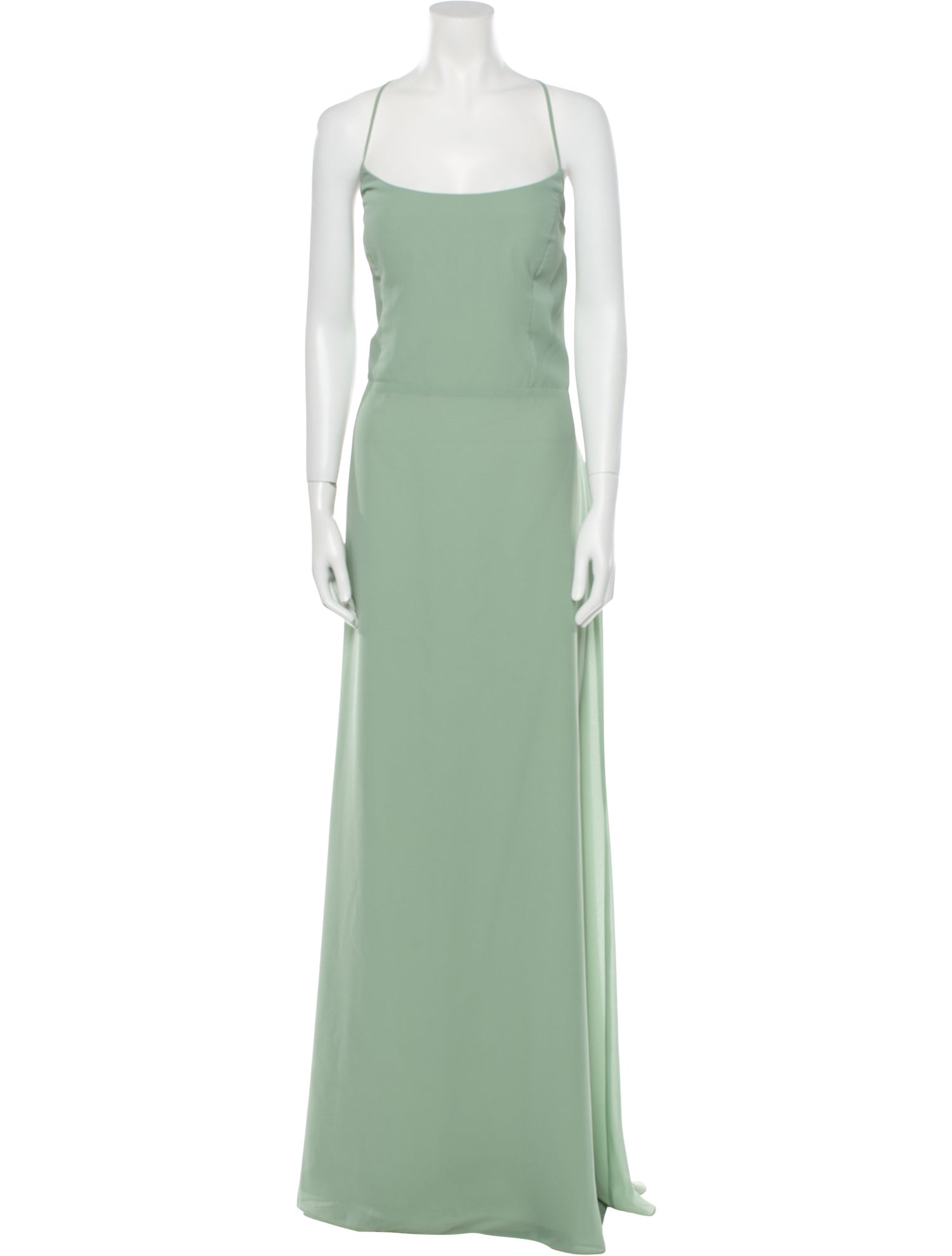 Amsale Square Neckline Long Dress w/ Tags