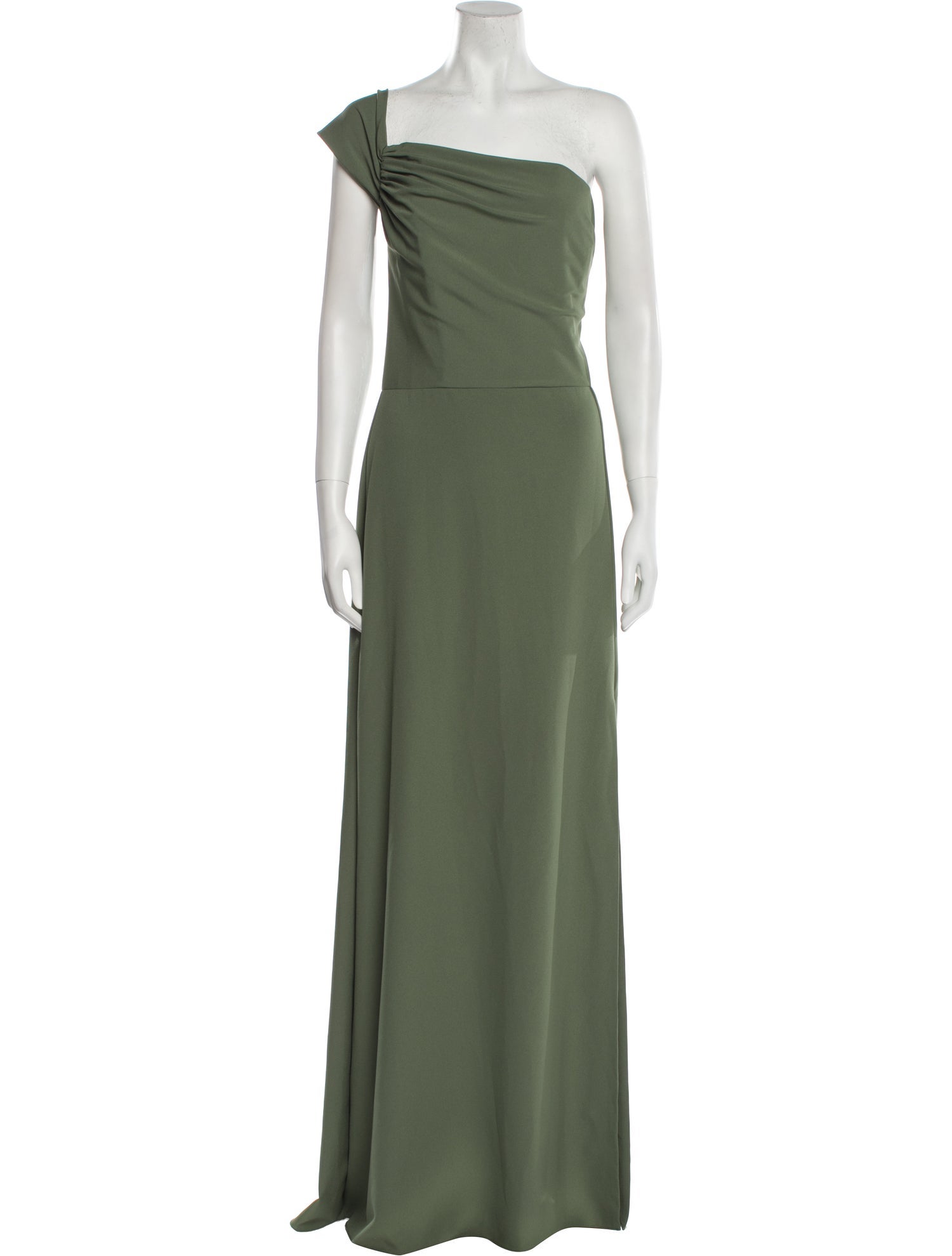 Amsale One-Shoulder Long Dress