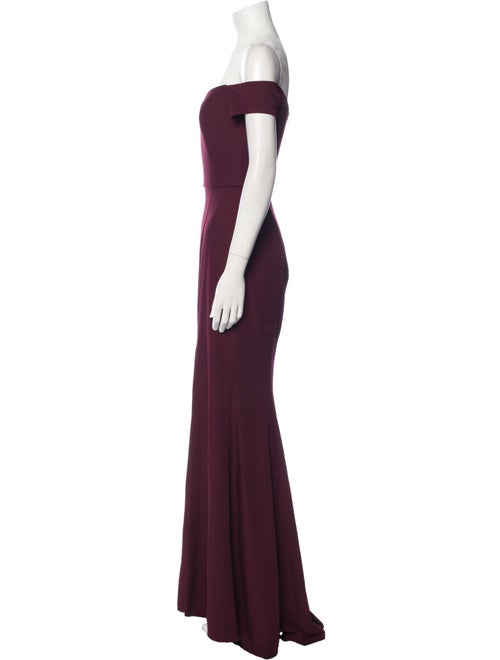 Amsale Off-The-Shoulder Long Dress