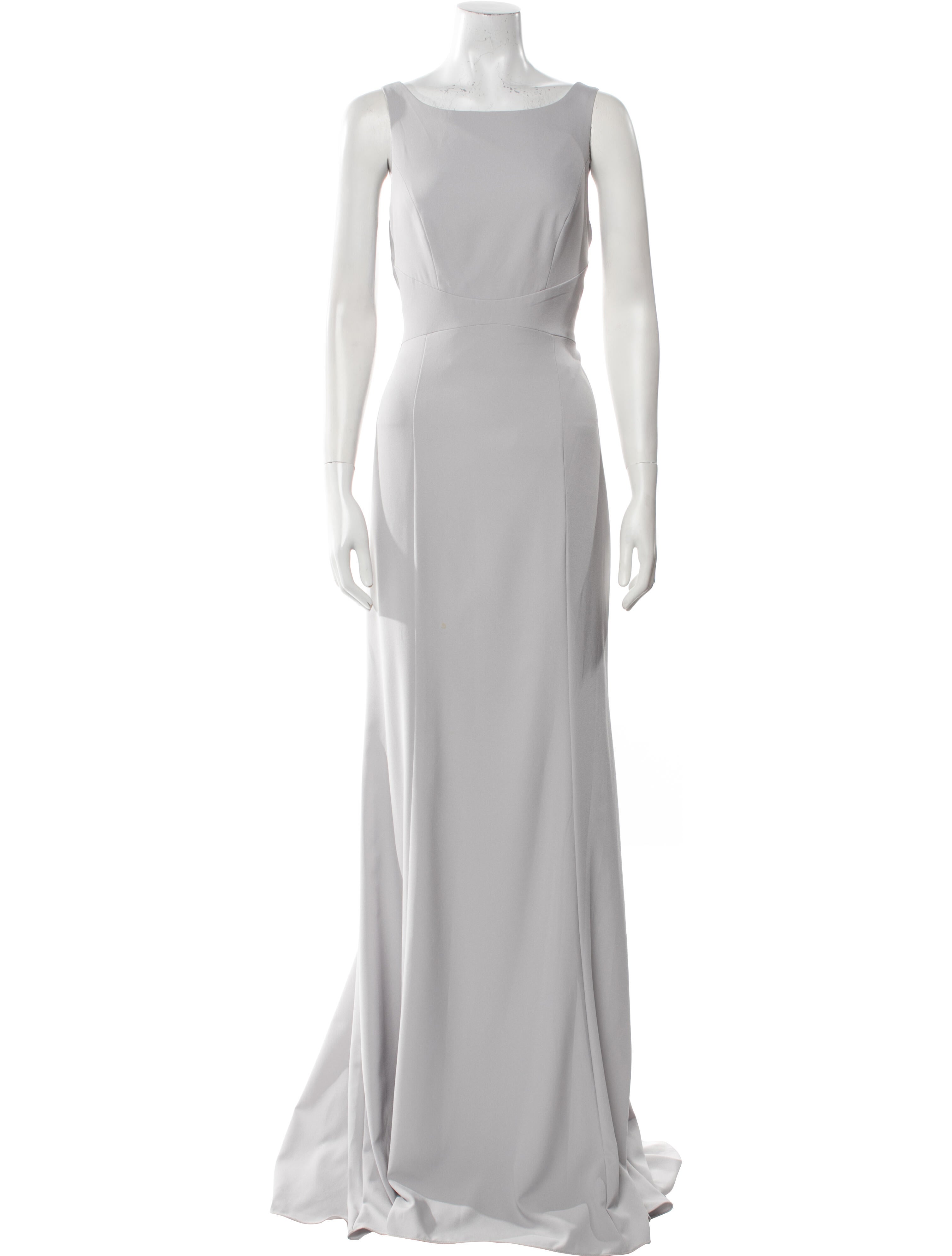 Amsale Bateau Neckline Long Dress - Grey Dresses, Clothing - WAMSA23541 | The RealReal Amsale Bateau Neckline Long Dress - Grey Dresses, Clothing - WAMSA23541 | The RealReal