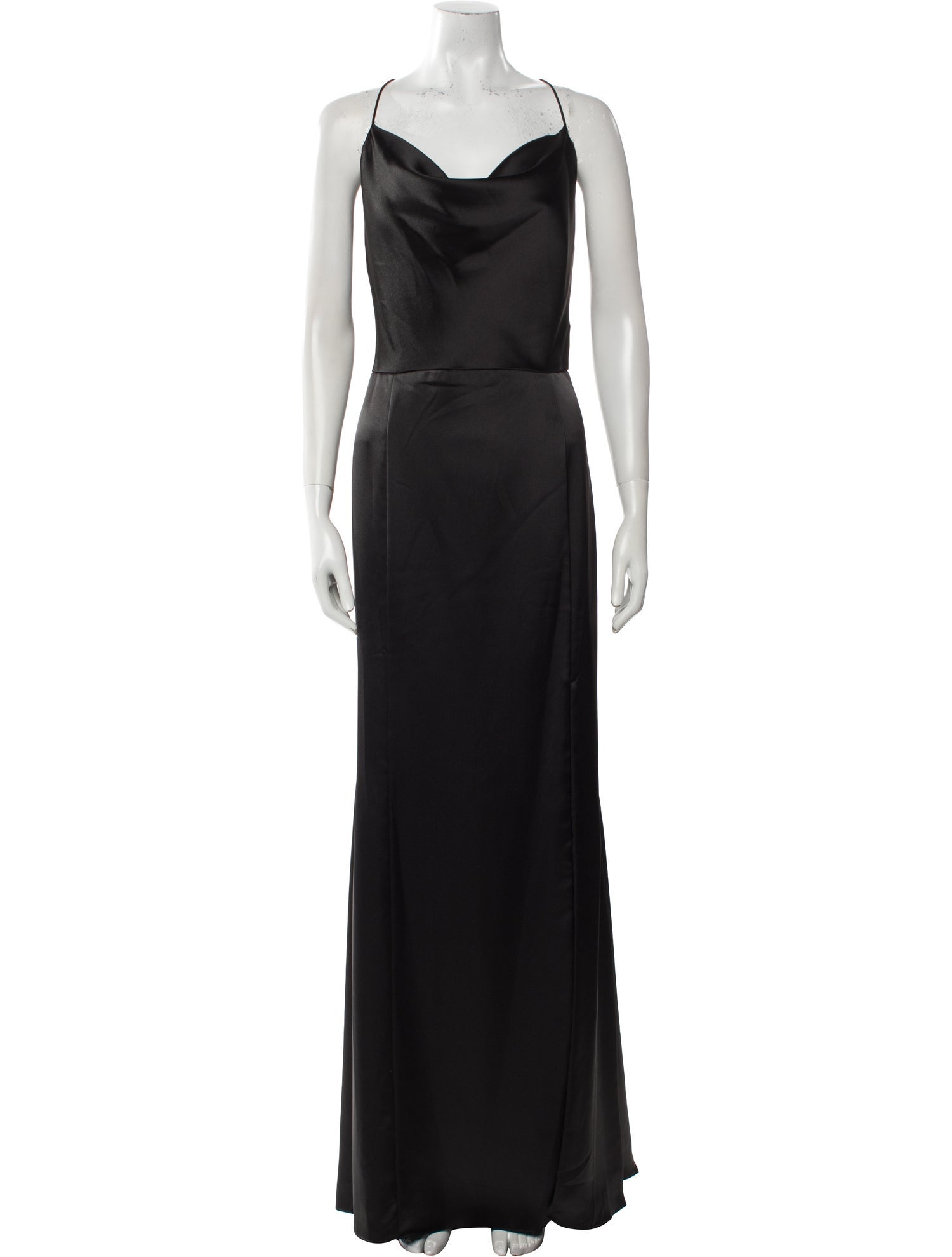 Amsale Cowl Neck Long Dress