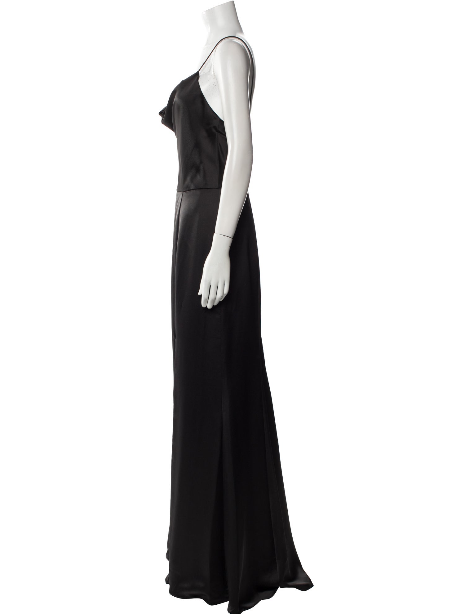 Amsale Cowl Neck Long Dress