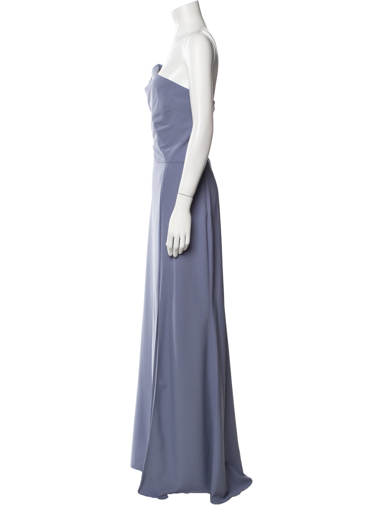 Amsale One-Shoulder Long Dress