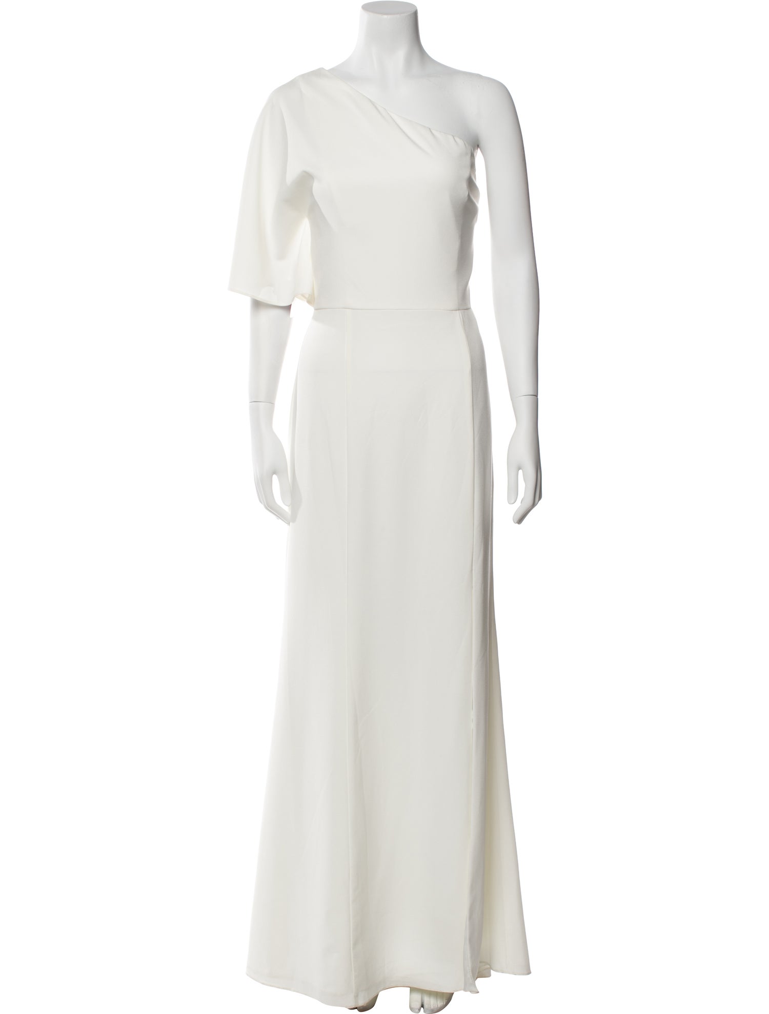 Amsale One-Shoulder Long Dress