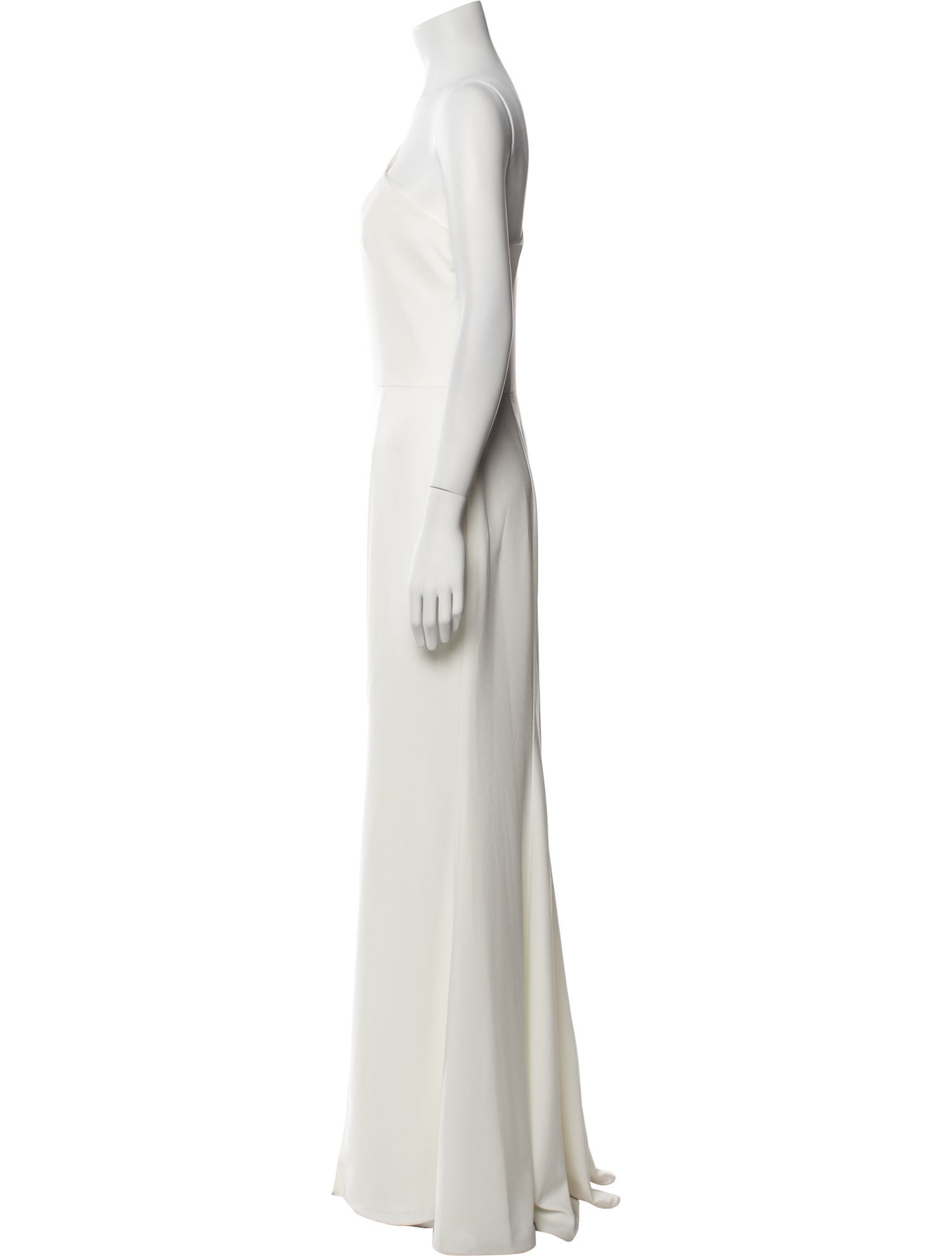 Amsale One-Shoulder Long Dress