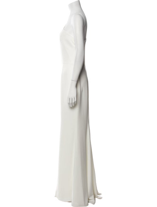 Amsale One-Shoulder Long Dress