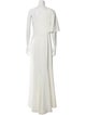 Amsale One-Shoulder Long Dress