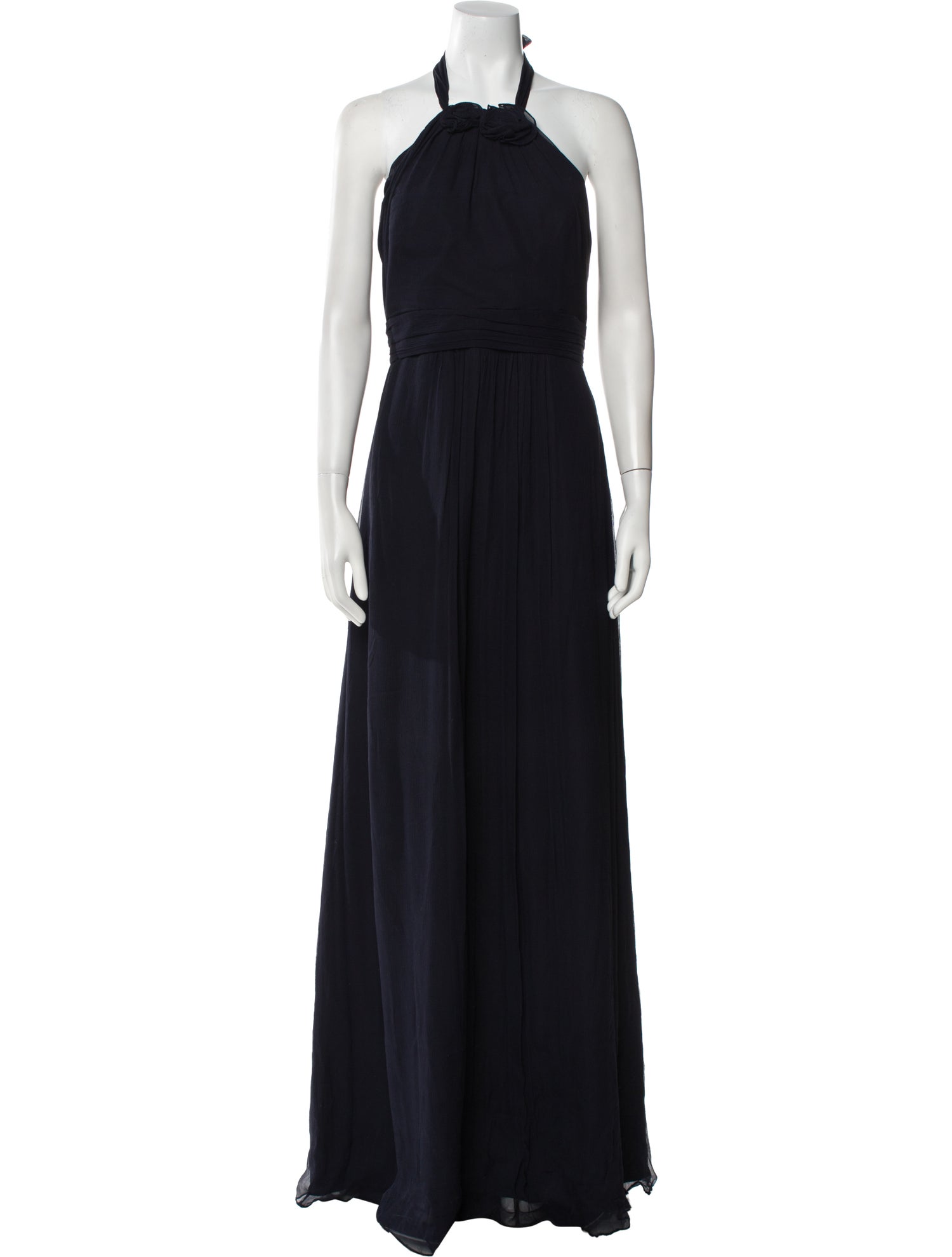 Amsale Silk Long Dress