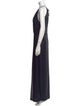 Amsale Halterneck Long Dress