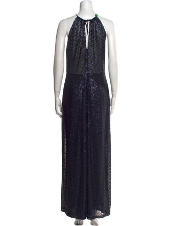 Amsale Halterneck Long Dress