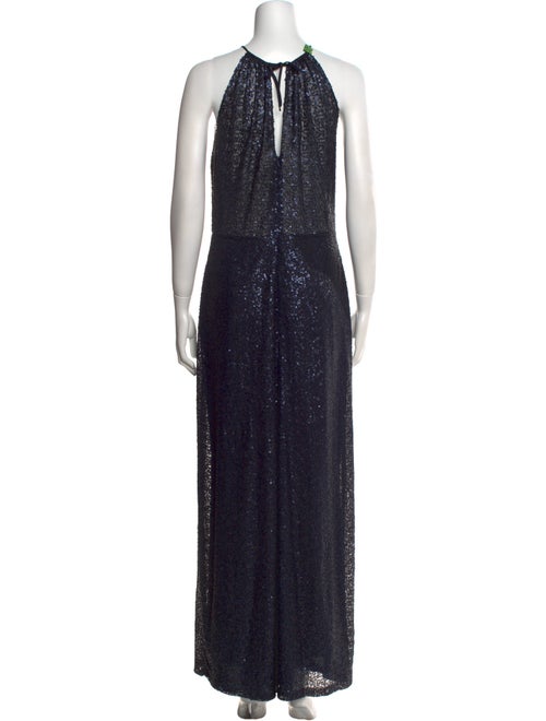 Amsale Halterneck Long Dress