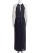 Amsale Halterneck Long Dress