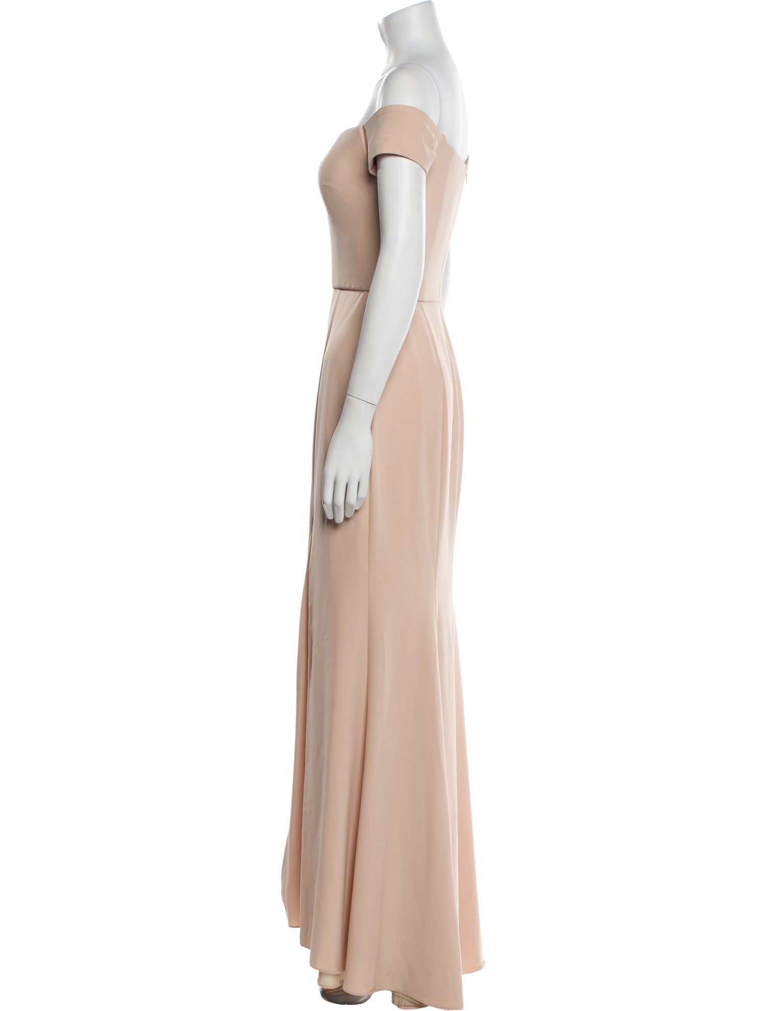 Amsale Off-The-Shoulder Long Dress