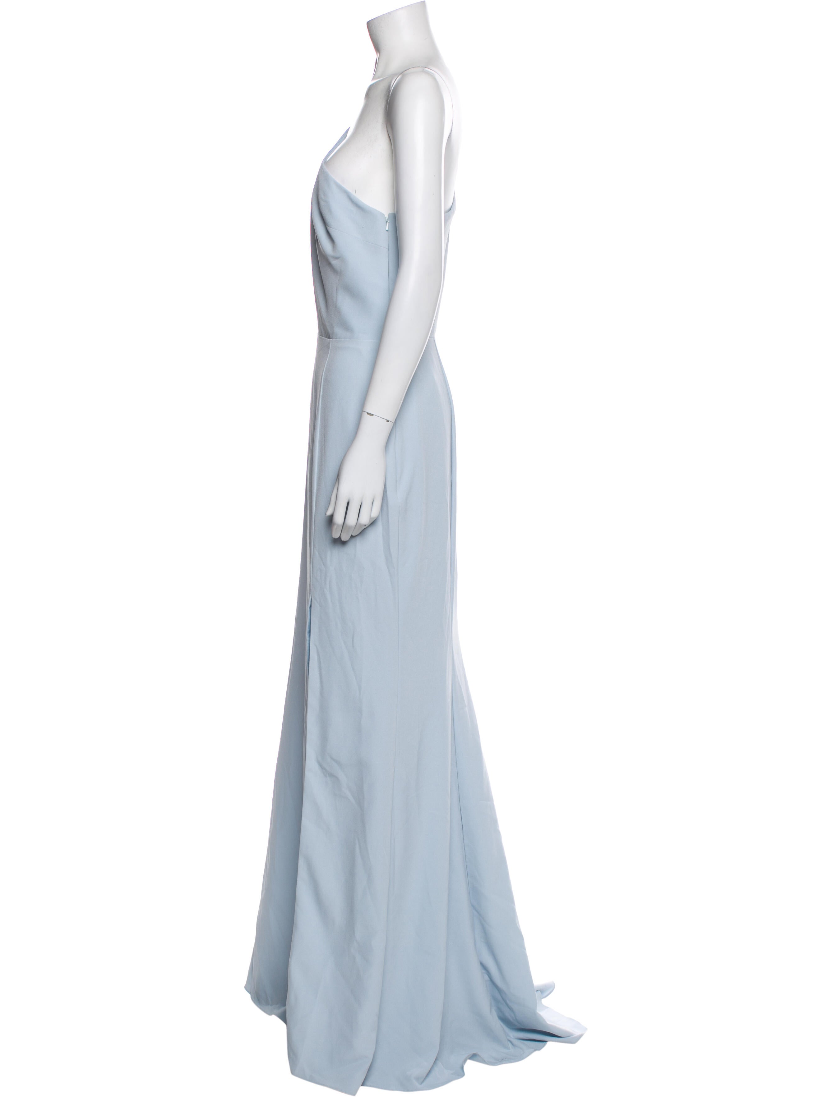 Amsale One-Shoulder Long Dress