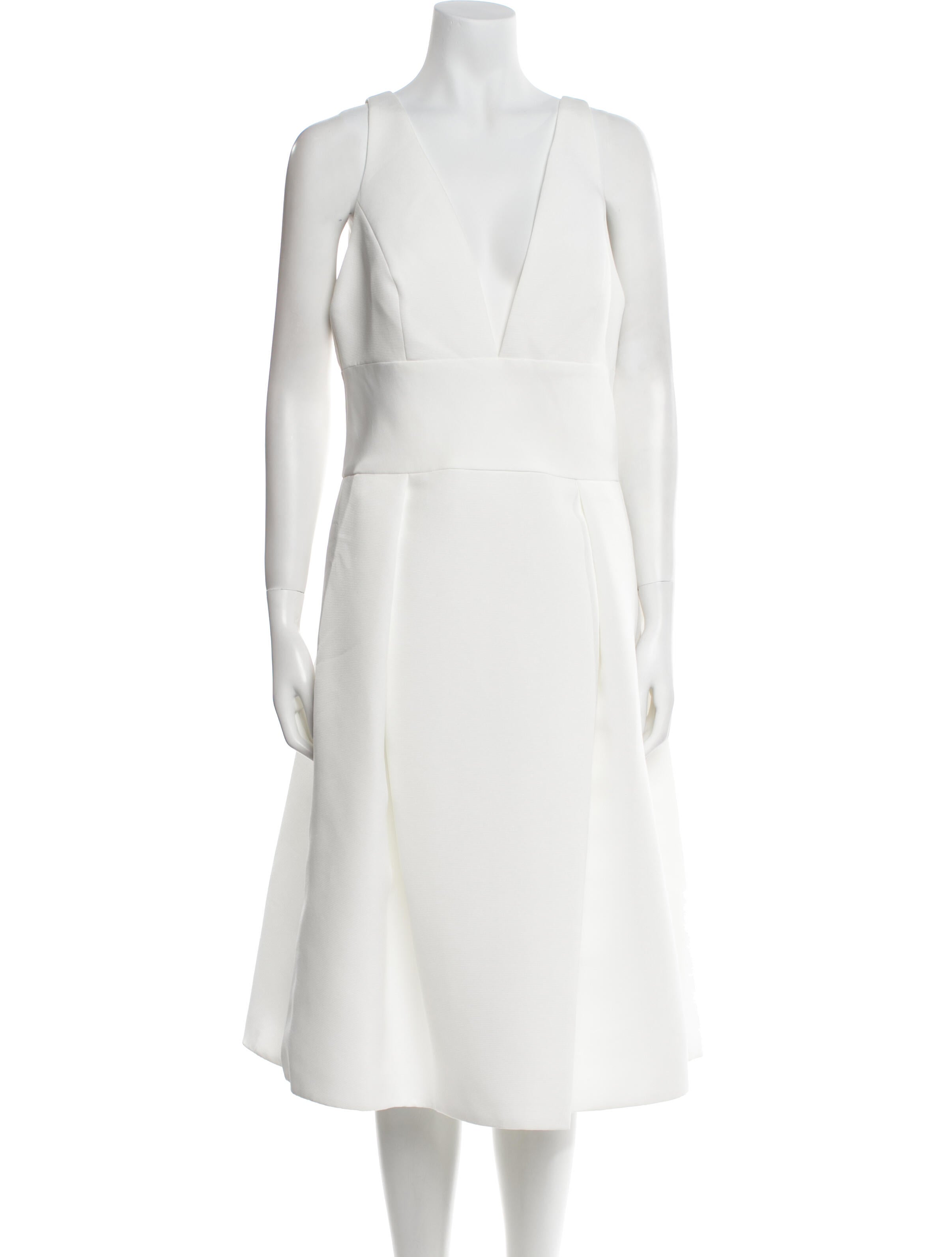 Amsale V-Neck Mini Dress