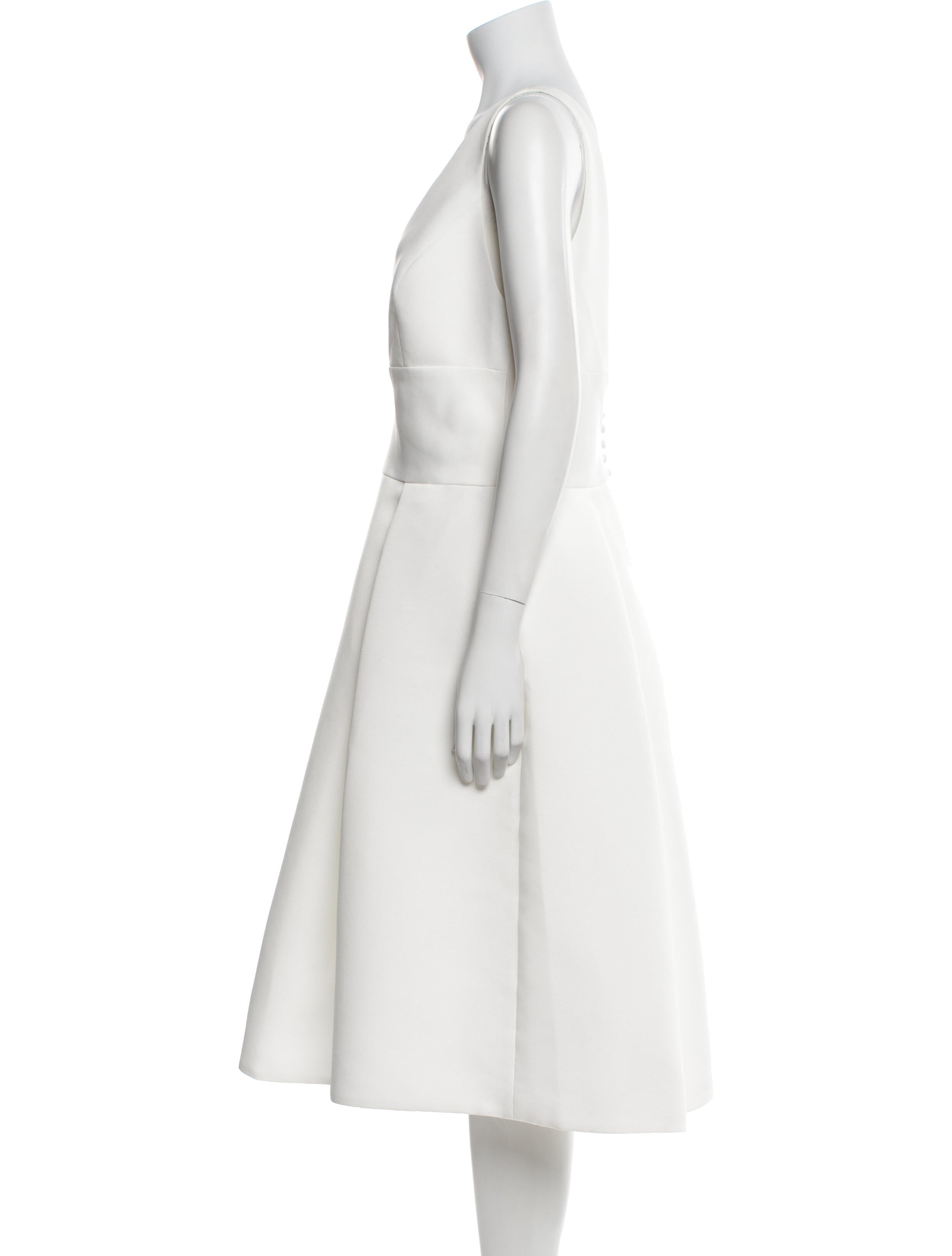 Amsale V-Neck Mini Dress