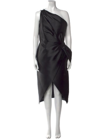 Amsale Dresses One-Shoulder Midi Length Dress US 10 | L