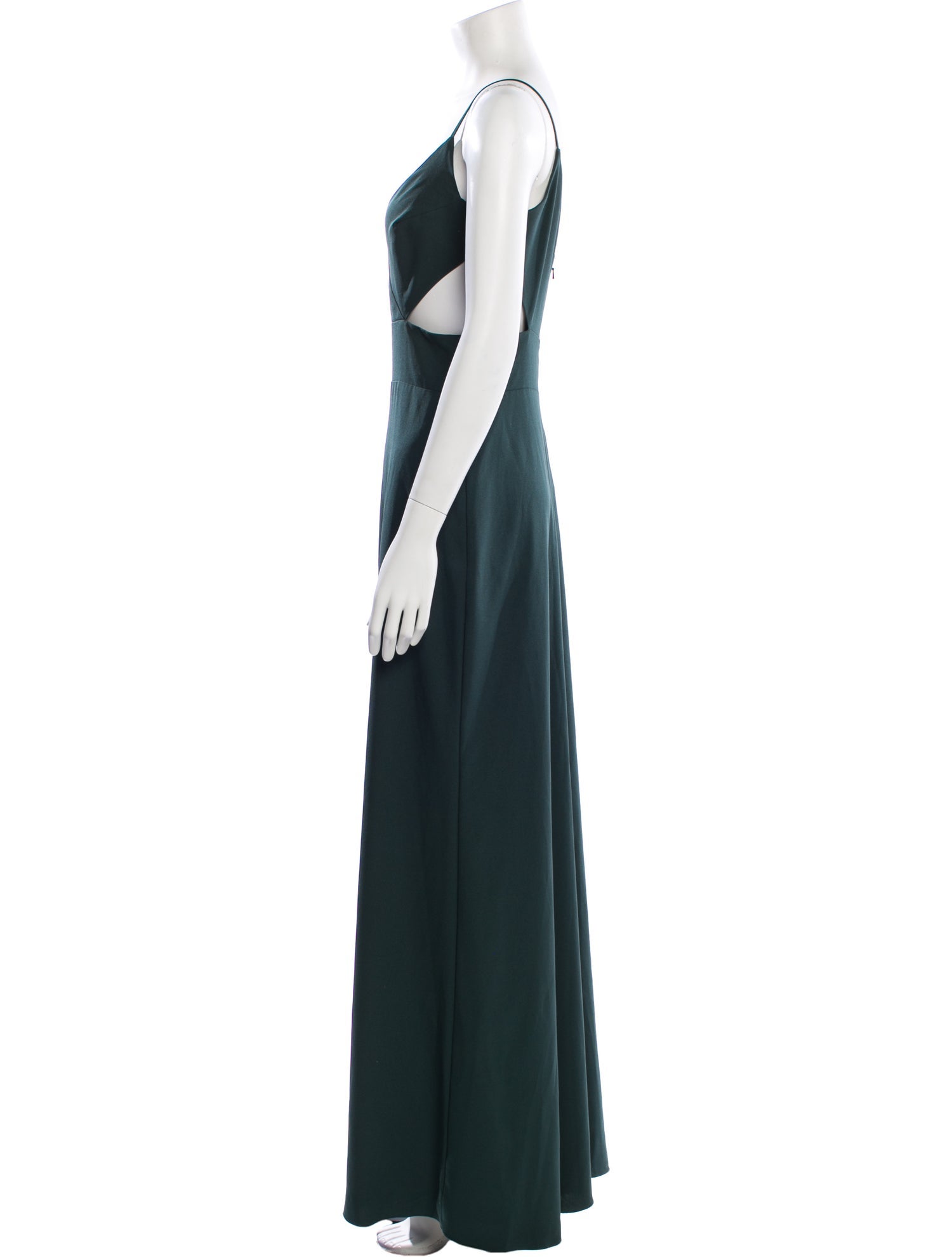 Amsale V-Neck Long Dress