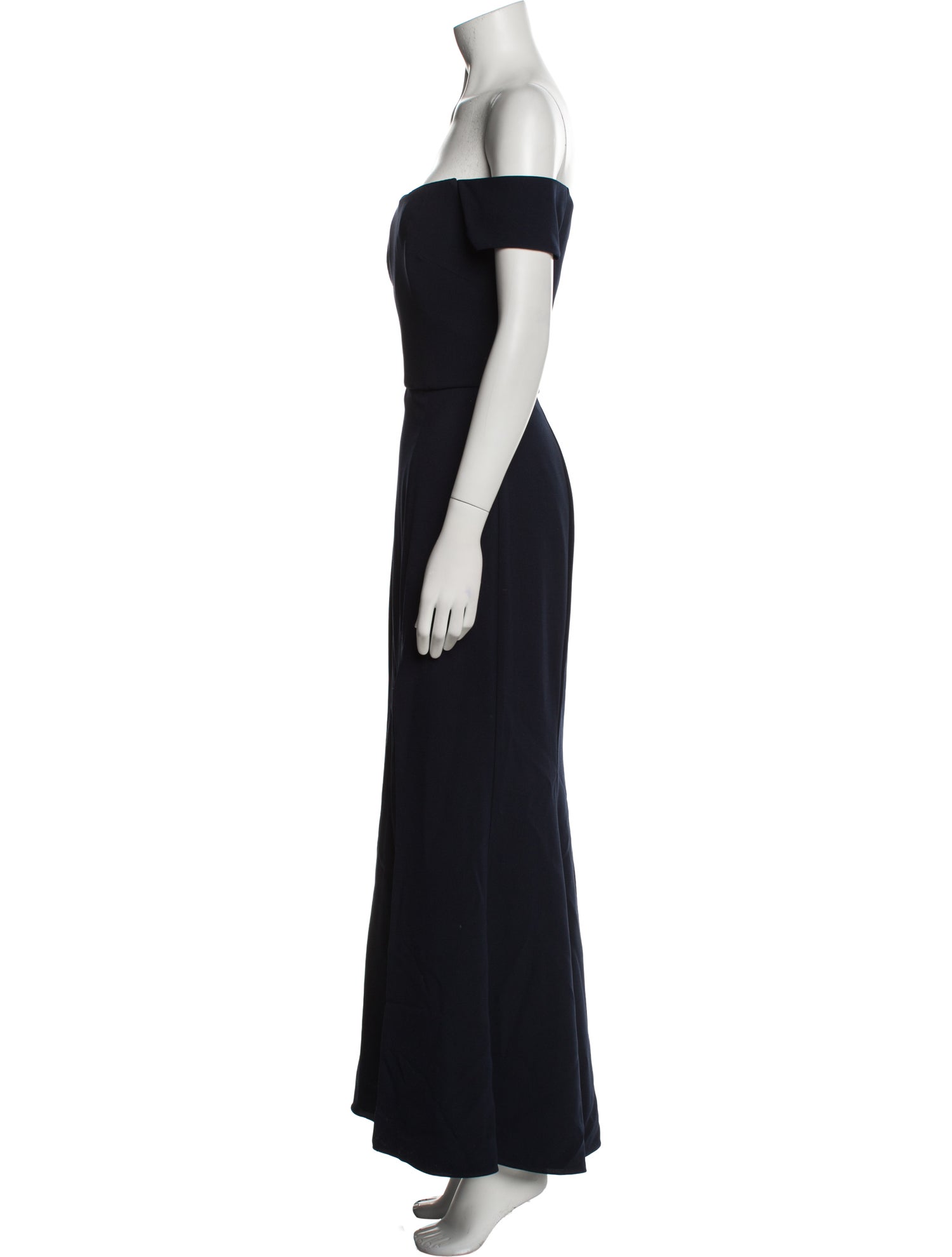 Amsale Off-The-Shoulder Long Dress