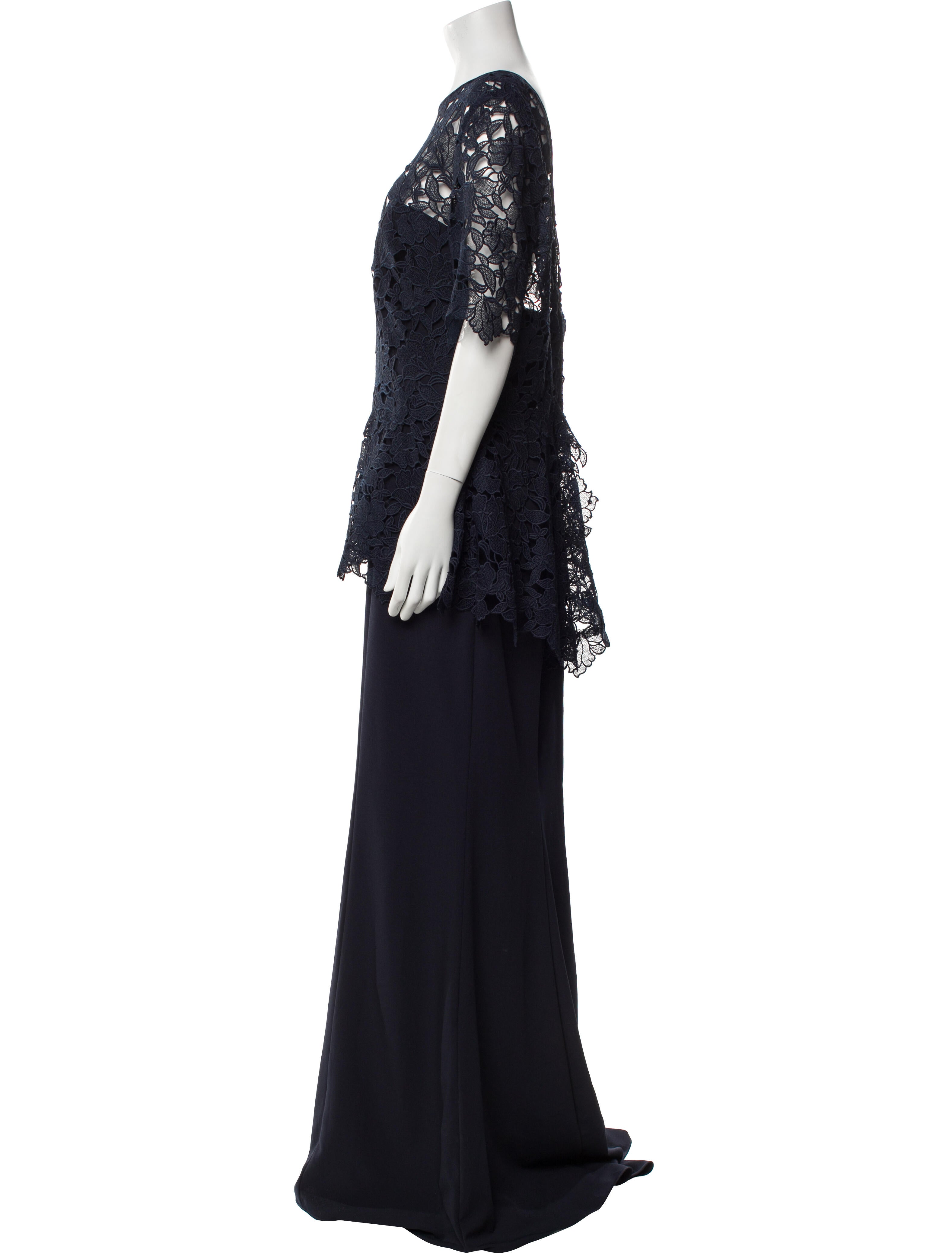 Amsale Bateau Neckline Long Dress w/ Tags