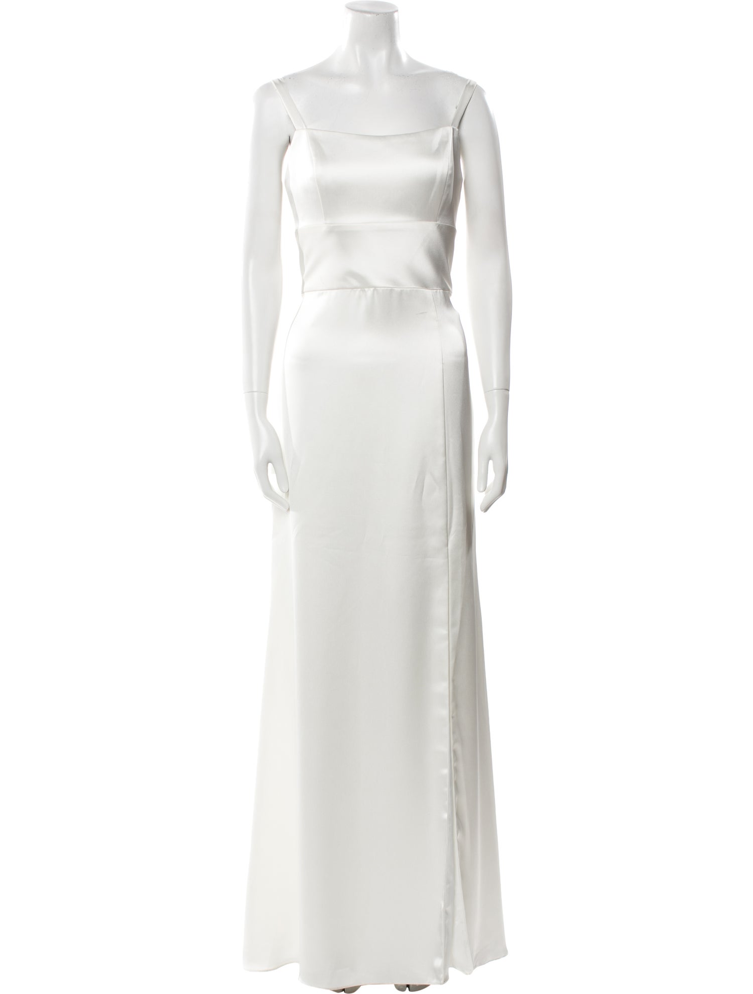 Amsale Square Neckline Long Dress