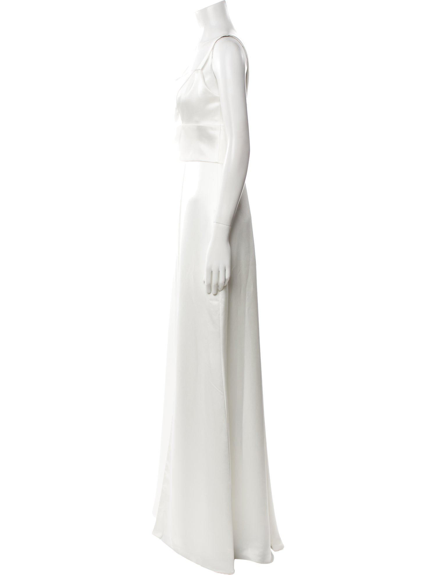 Amsale Square Neckline Long Dress