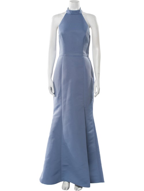 Amsale Halterneck Long Dress
