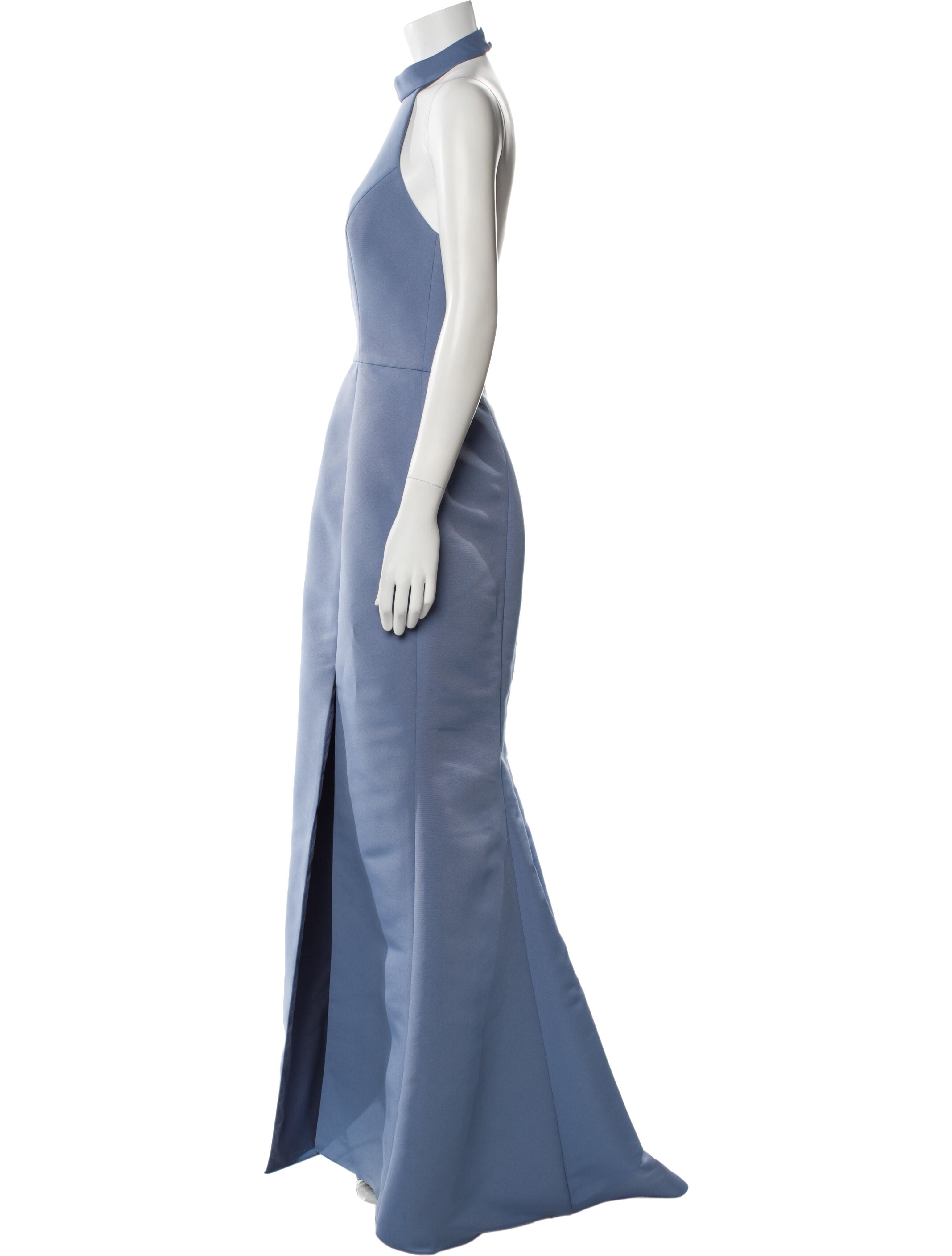 Amsale Halterneck Long Dress
