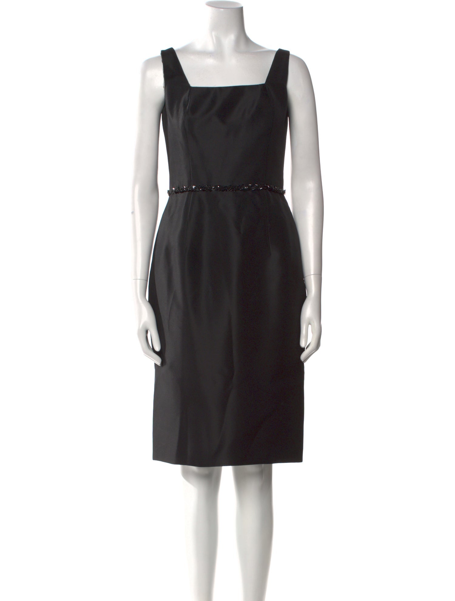 Amsale Square Neckline Knee-Length Dress