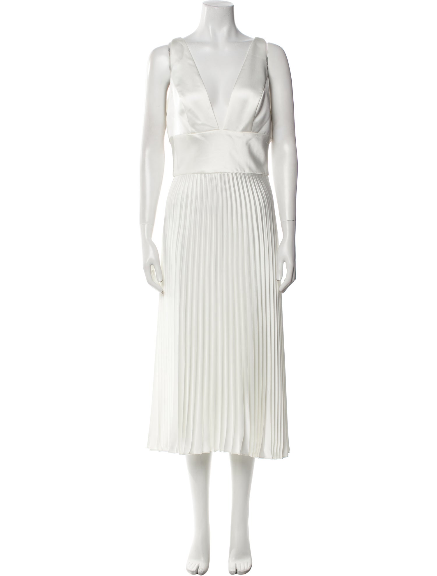 Amsale V-Neck Long Dress