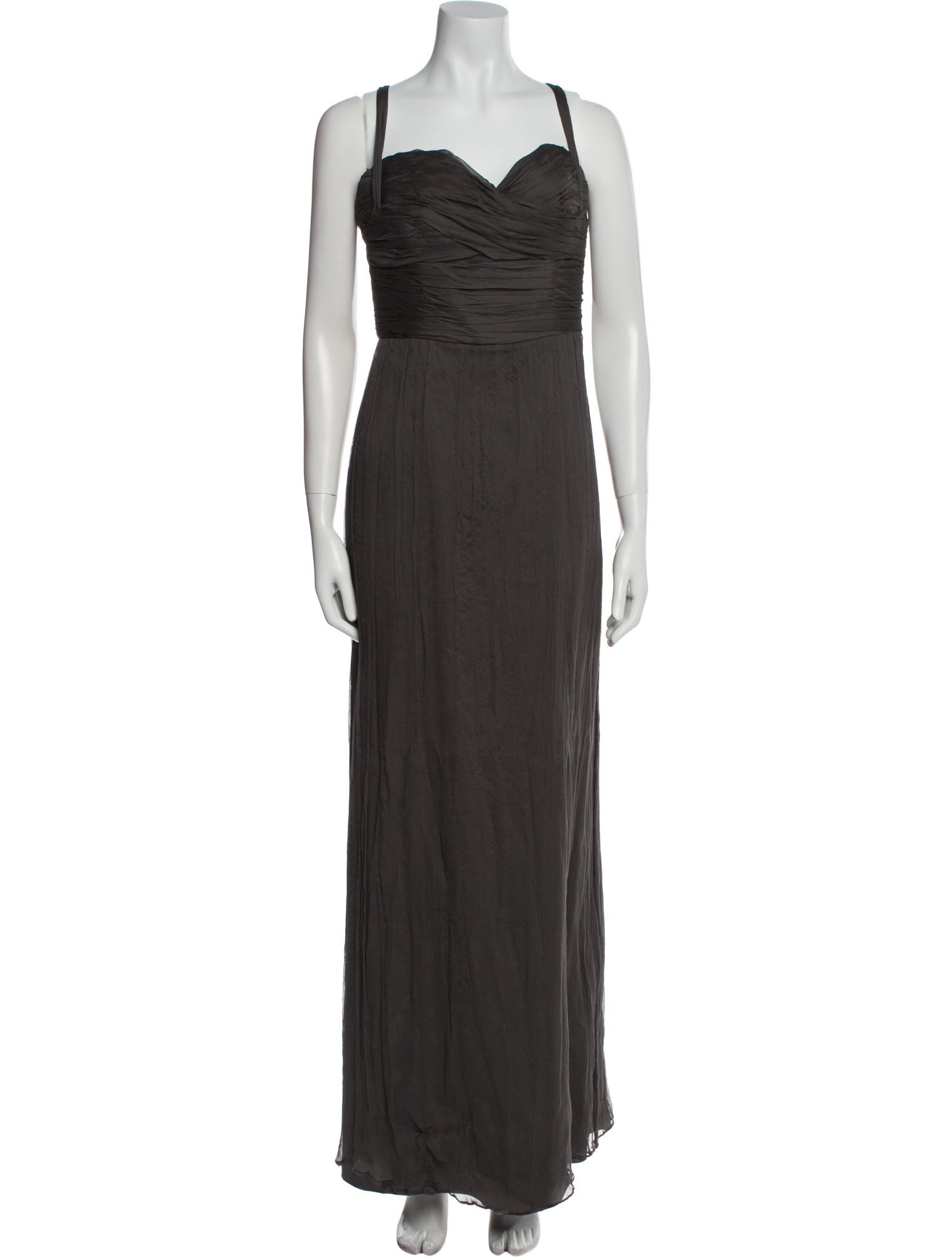 Amsale Silk Long Dress