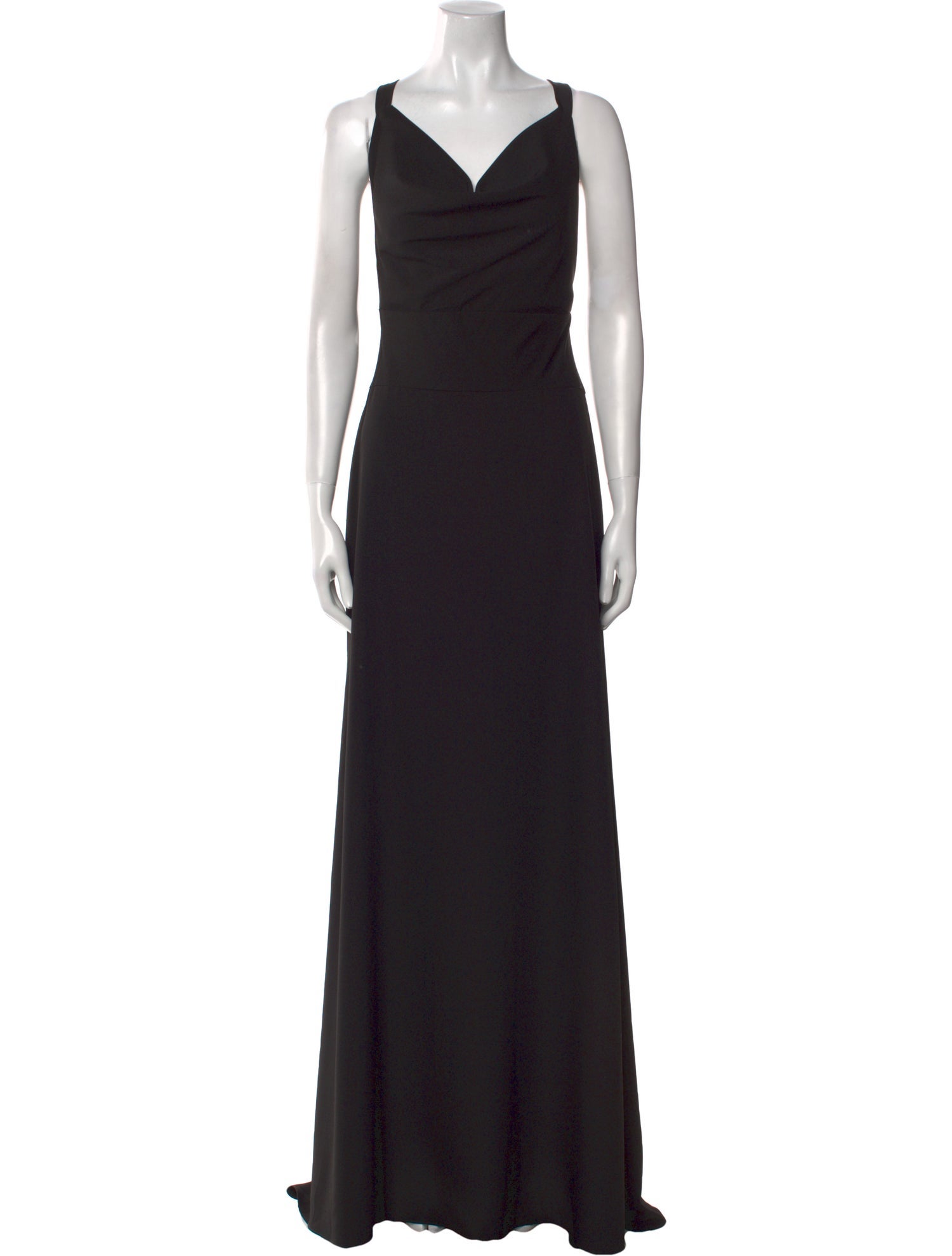 Amsale Cowl Neck Long Dress