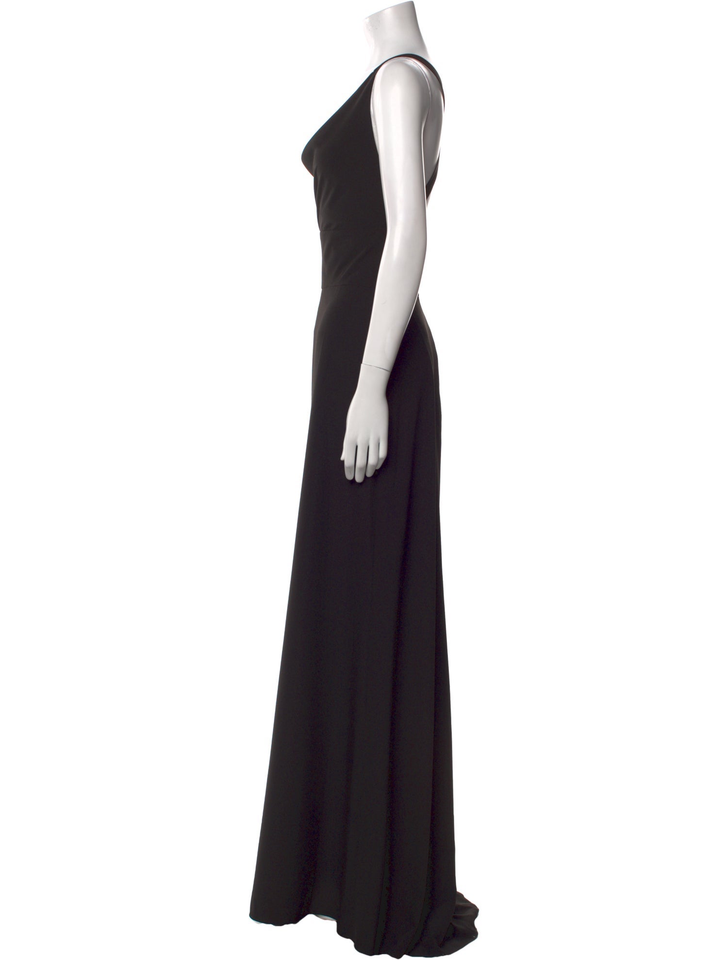 Amsale Cowl Neck Long Dress