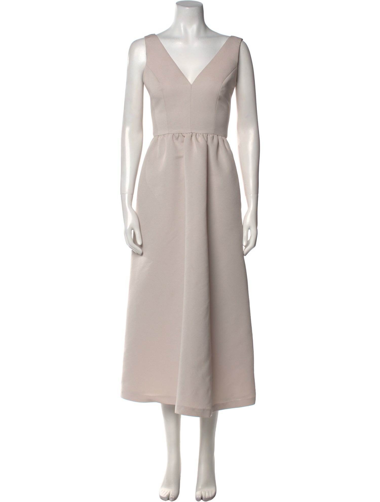 Amsale V-Neck Long Dress