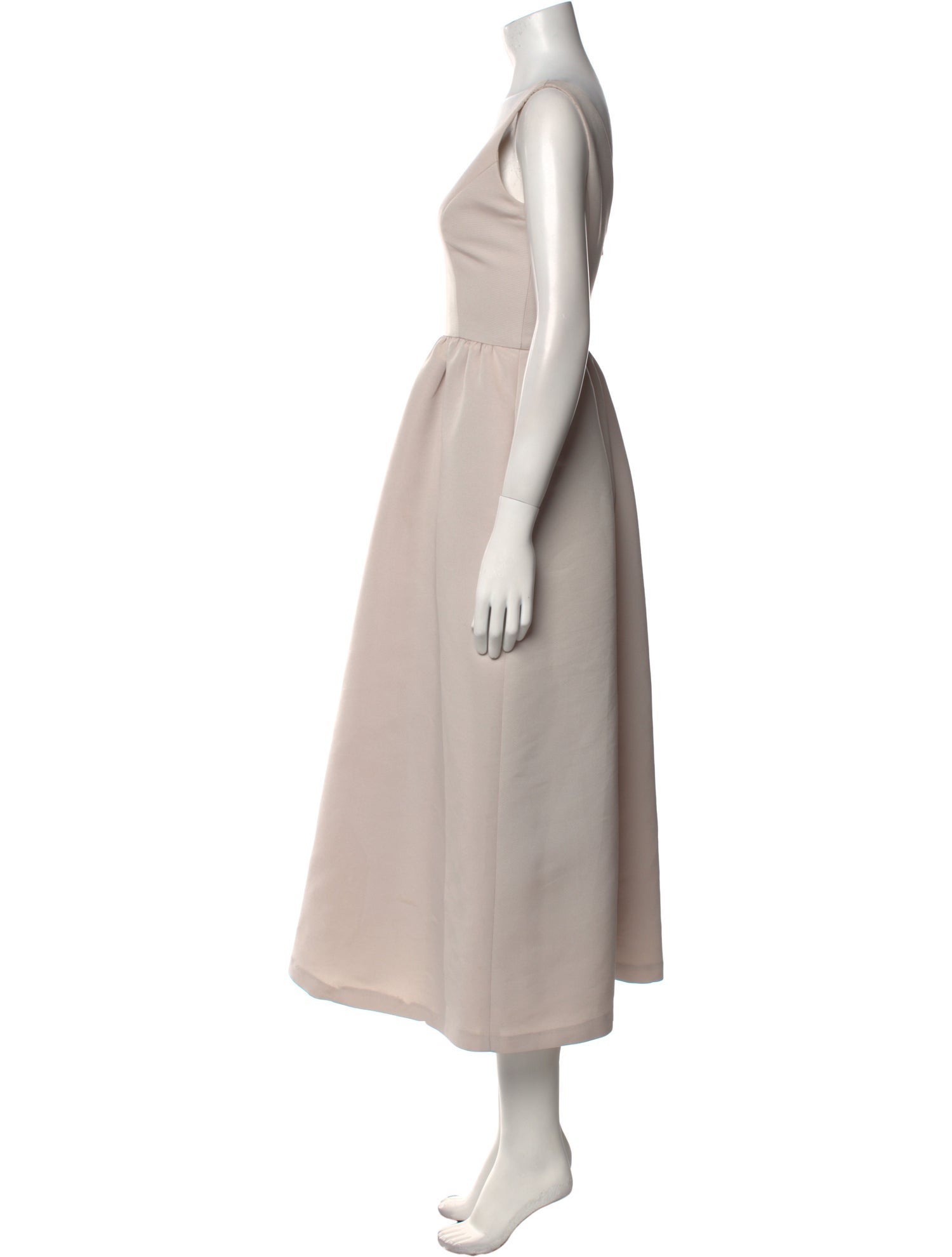 Amsale V-Neck Long Dress