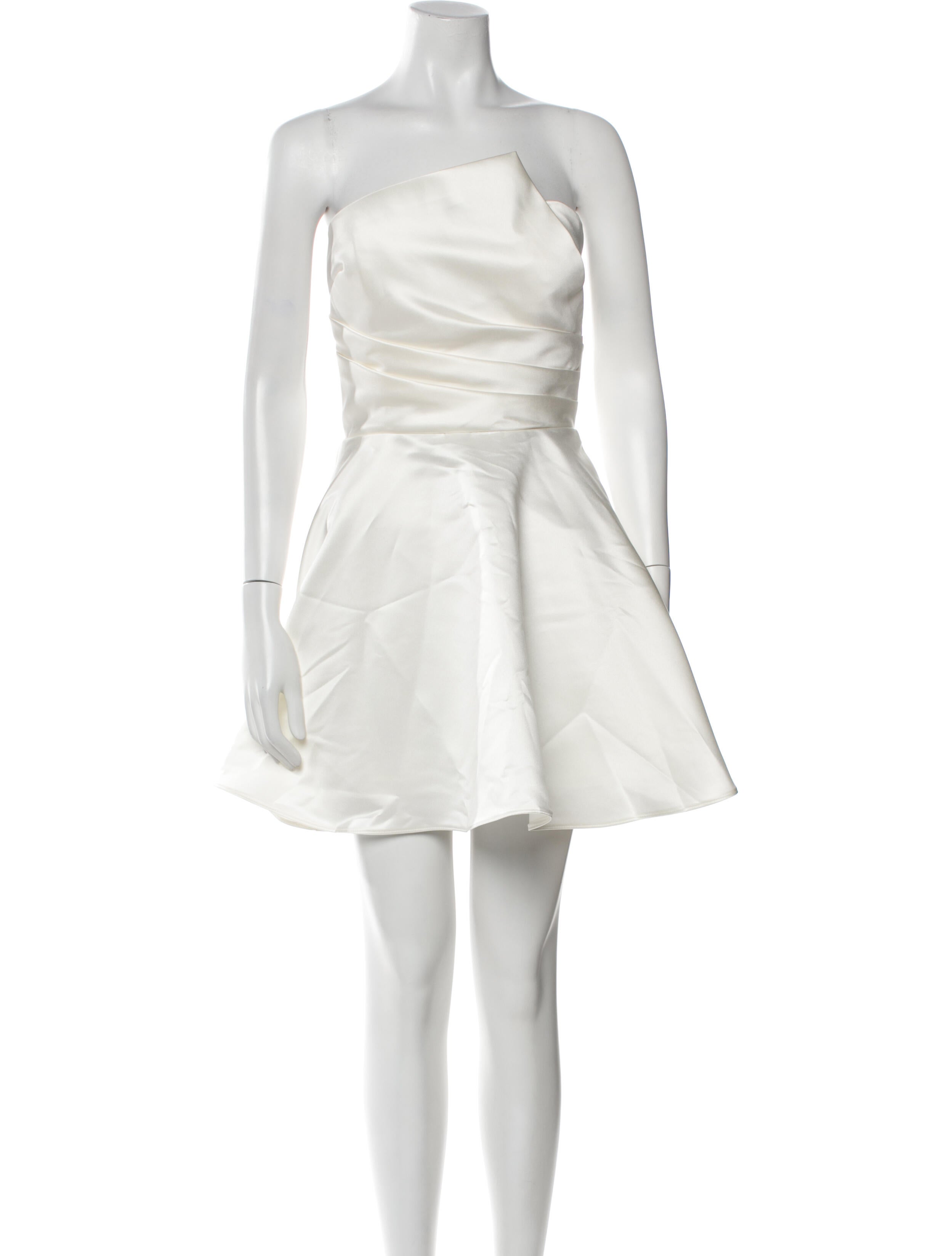 Amsale Strapless Mini Dress