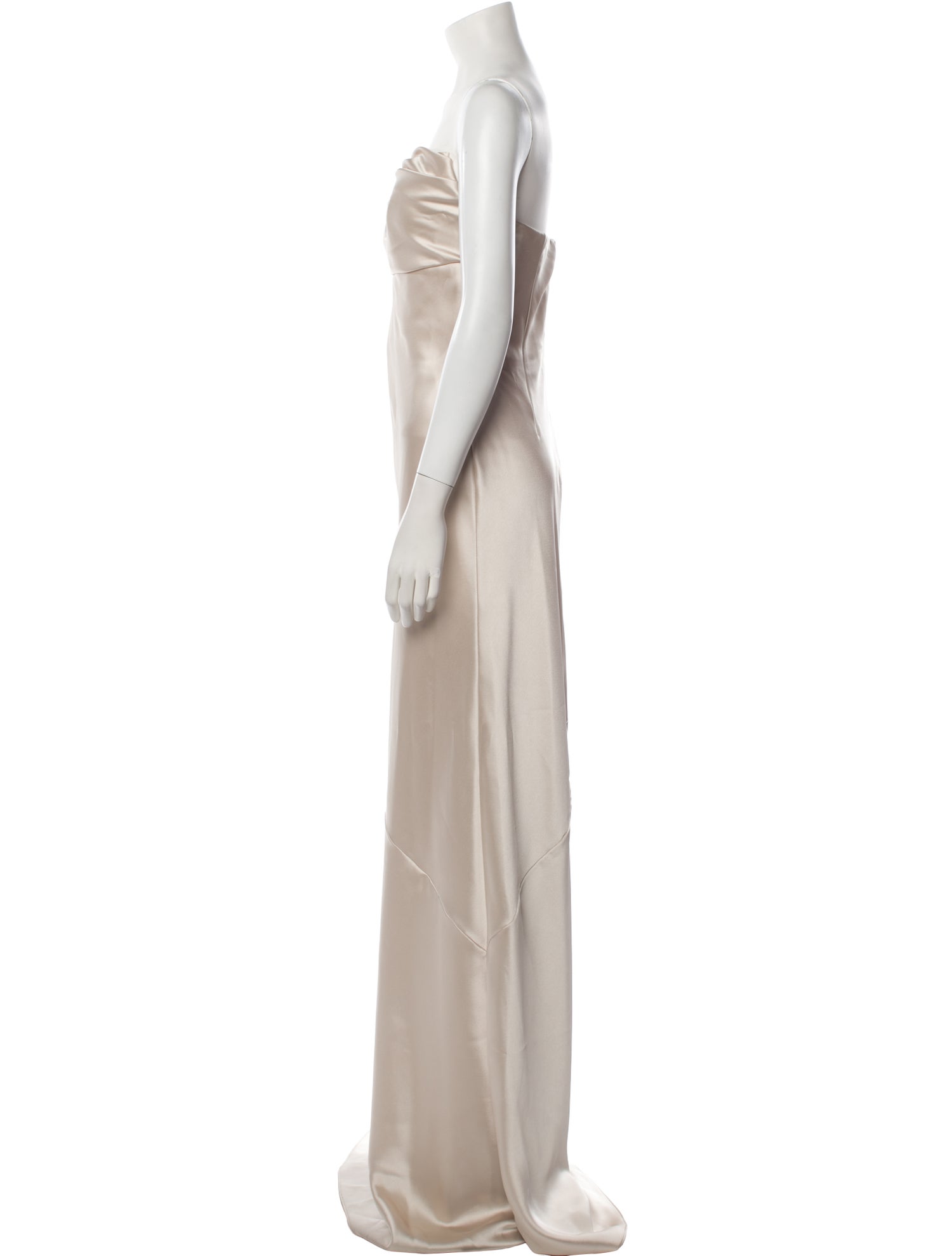 Amsale Strapless Long Dress