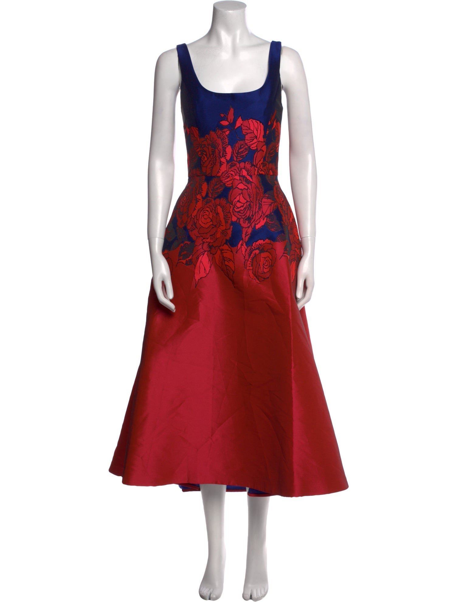 Amsale Printed Long Dress w/ Tags